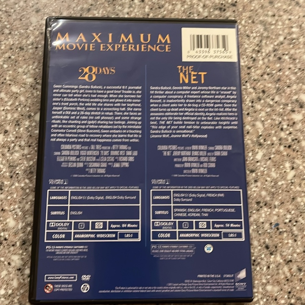 SANDRA BULLOCK: 28 Days and The Net Double Feature DVD - Picture 5 of 8